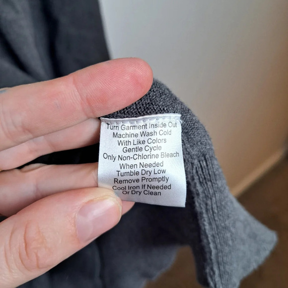 Jos. A. Bank Travelers Collection Dark Grey 1/4 Zip 100% Pima Cotton Sweater 3X - Picture 5 of 6